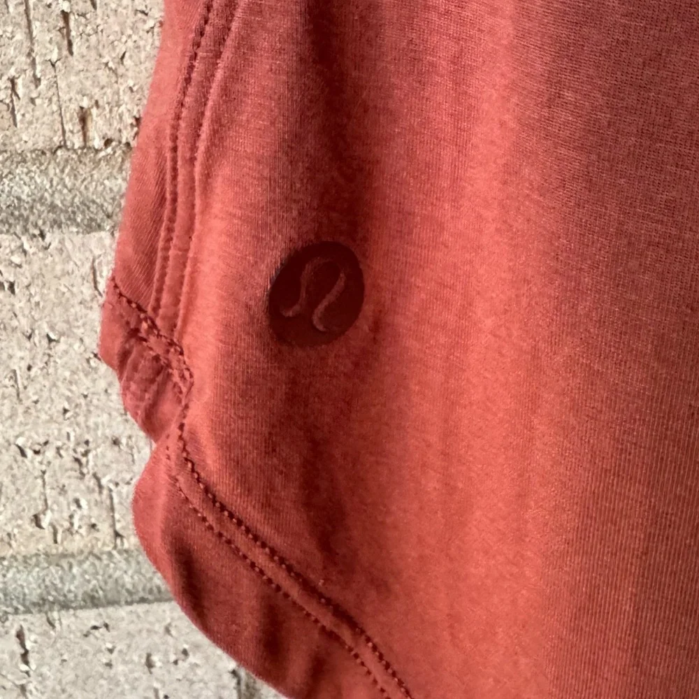 Lululemon Up for Down Time Long Sleeve Shirt | Silk Blend | Sz 6 Dark Terracota